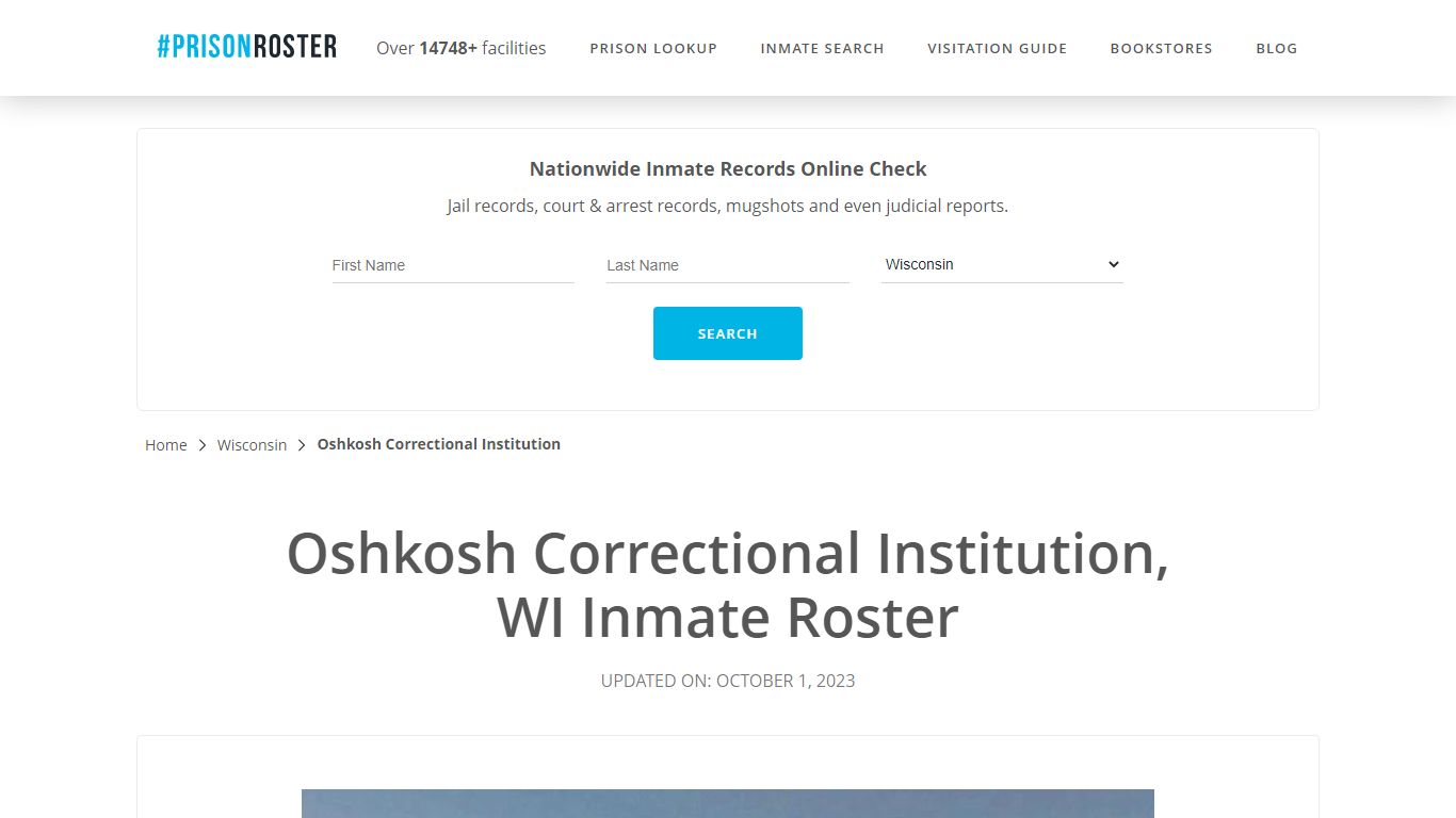 Oshkosh Correctional Institution, WI Inmate Roster - Prisonroster